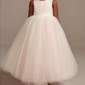 Flower girl dress light pink